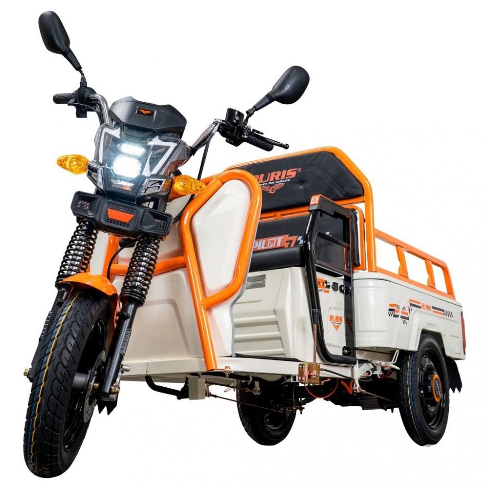 Triciclu electric cargo RURIS Pilot 3110A ALB fara permis, 2000W, viteza 25 km/h, autonomie 80 km [13]
