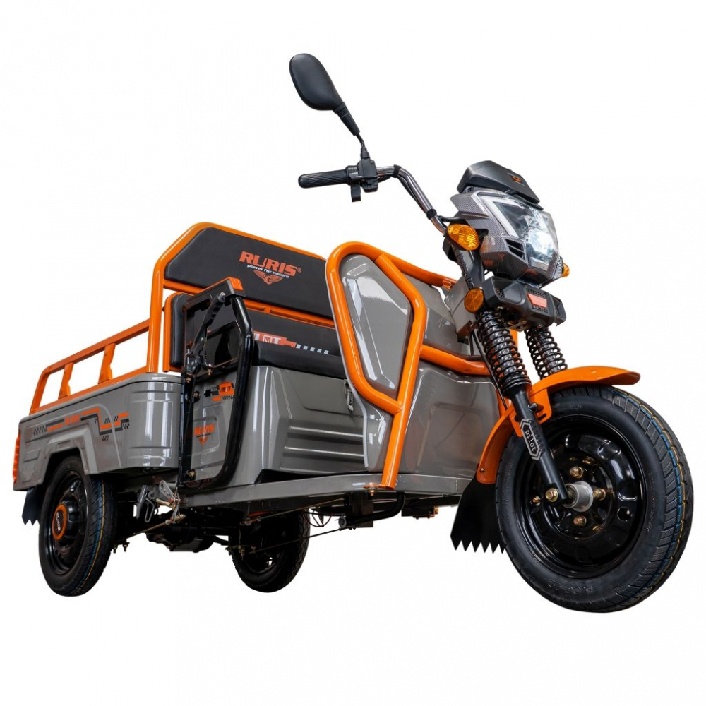 Triciclu electric cargo RURIS Pilot 3110G GRI fara permis, 2000W, viteza 25 km/h, autonomie 80 km [2]