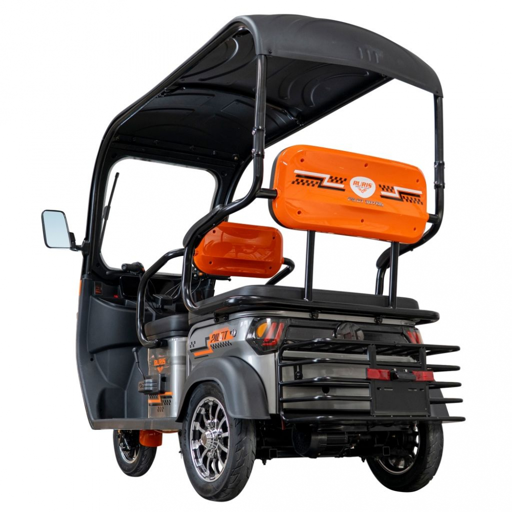Triciclu electric cu cabina RURIS Pilot 3070G GRI fara permis, 2900W, viteza 25 km/h, autonomie 60 km [4]