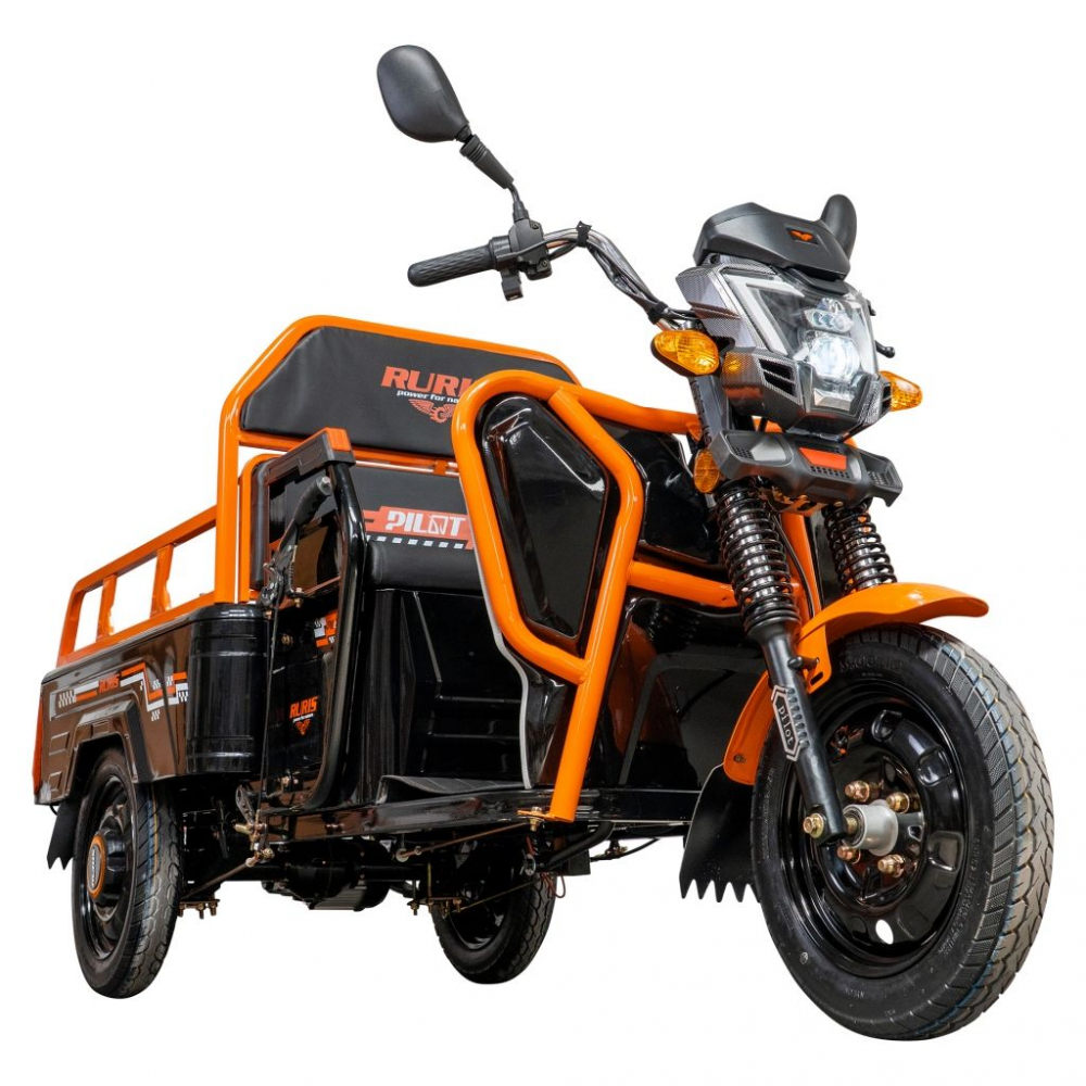 Triciclu electric cargo RURIS Pilot 3110N NEGRU fara permis, 2000W, viteza 25 km/h, autonomie 80 km [3]