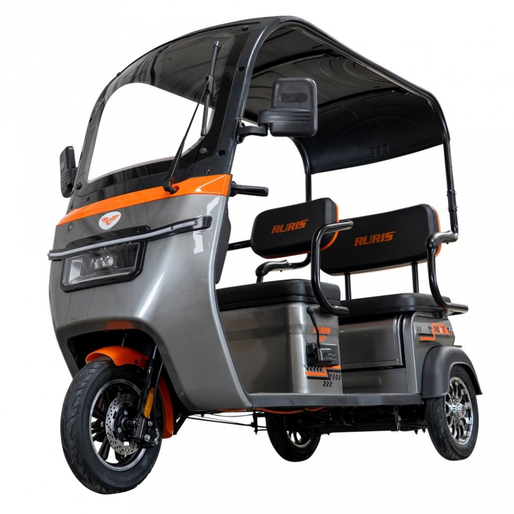 Triciclu electric cu cabina RURIS Pilot 3070G GRI fara permis, 2900W, viteza 25 km/h, autonomie 60 km [2]