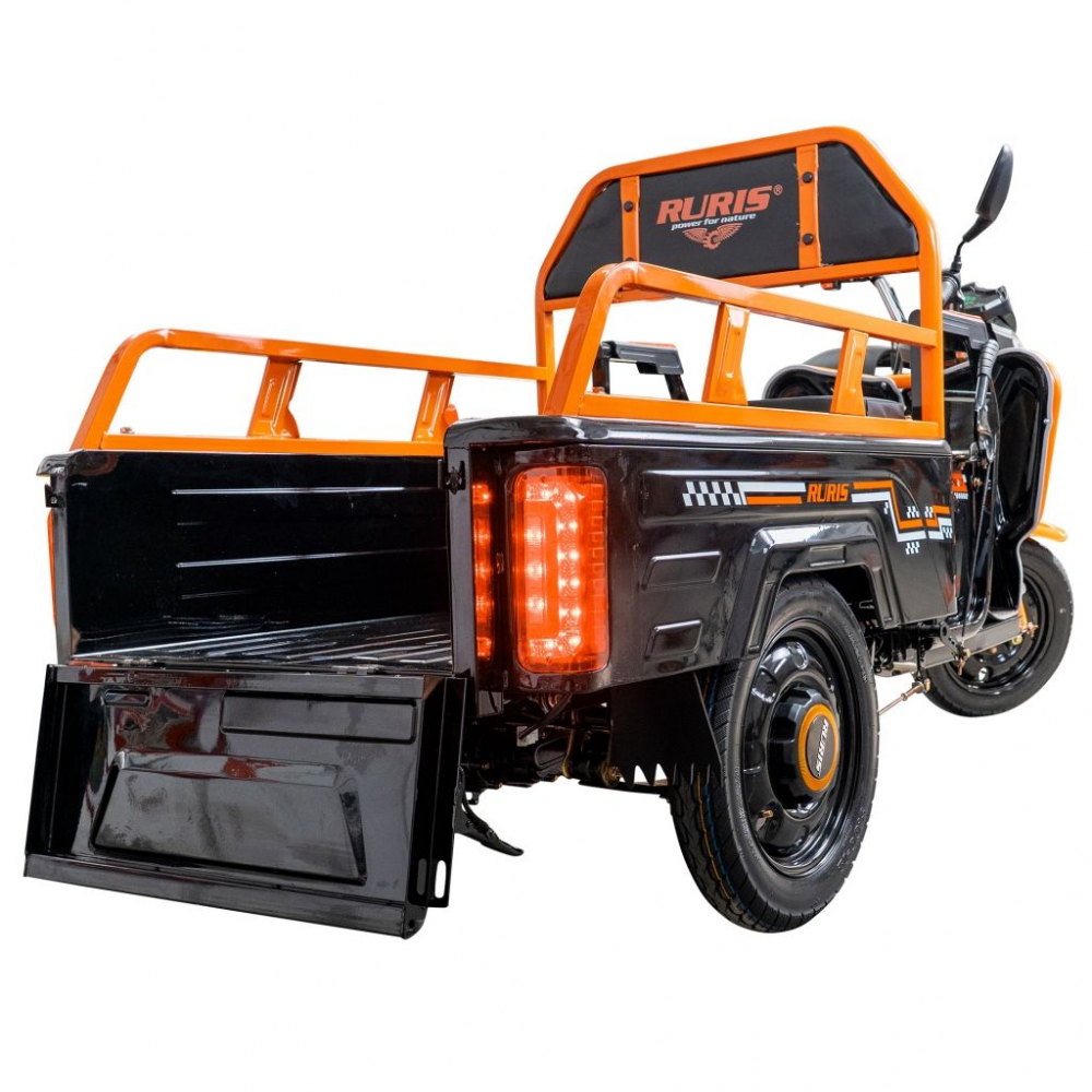 Triciclu electric cargo RURIS Pilot 3110N NEGRU fara permis, 2000W, viteza 25 km/h, autonomie 80 km [24]