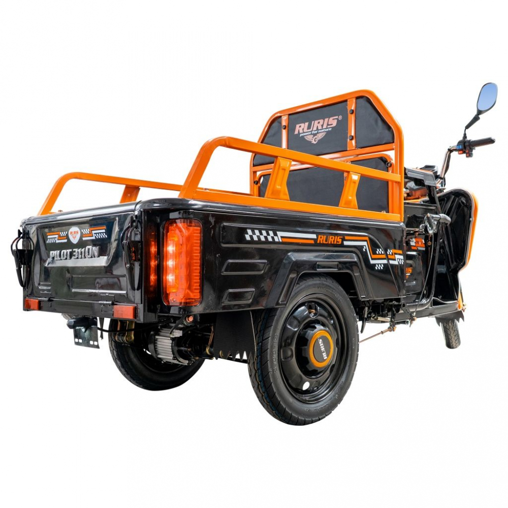 Triciclu electric cargo RURIS Pilot 3110N NEGRU fara permis, 2000W, viteza 25 km/h, autonomie 80 km [19]