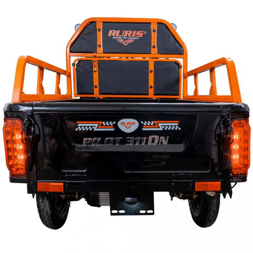 Triciclu electric cargo RURIS Pilot 3110N NEGRU fara permis, 2000W, viteza 25 km/h, autonomie 80 km [32]