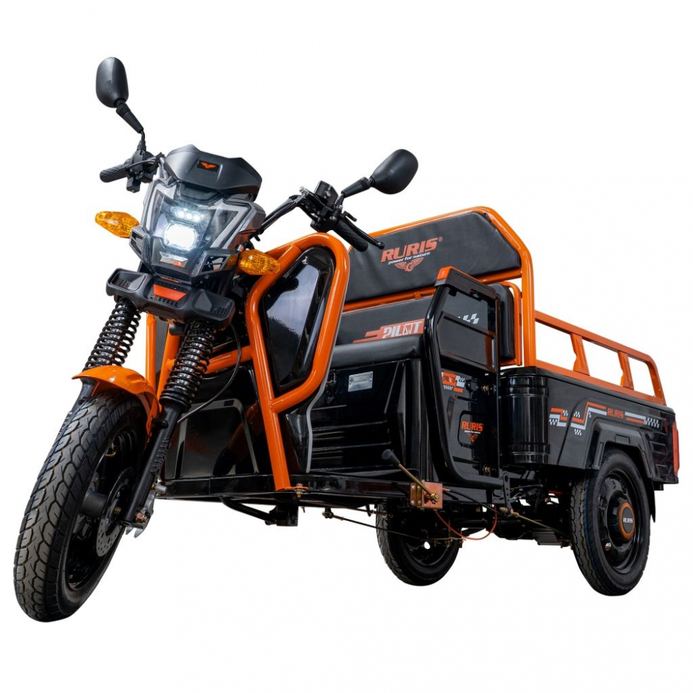 Triciclu electric cargo RURIS Pilot 3110N NEGRU fara permis, 2000W, viteza 25 km/h, autonomie 80 km [6]