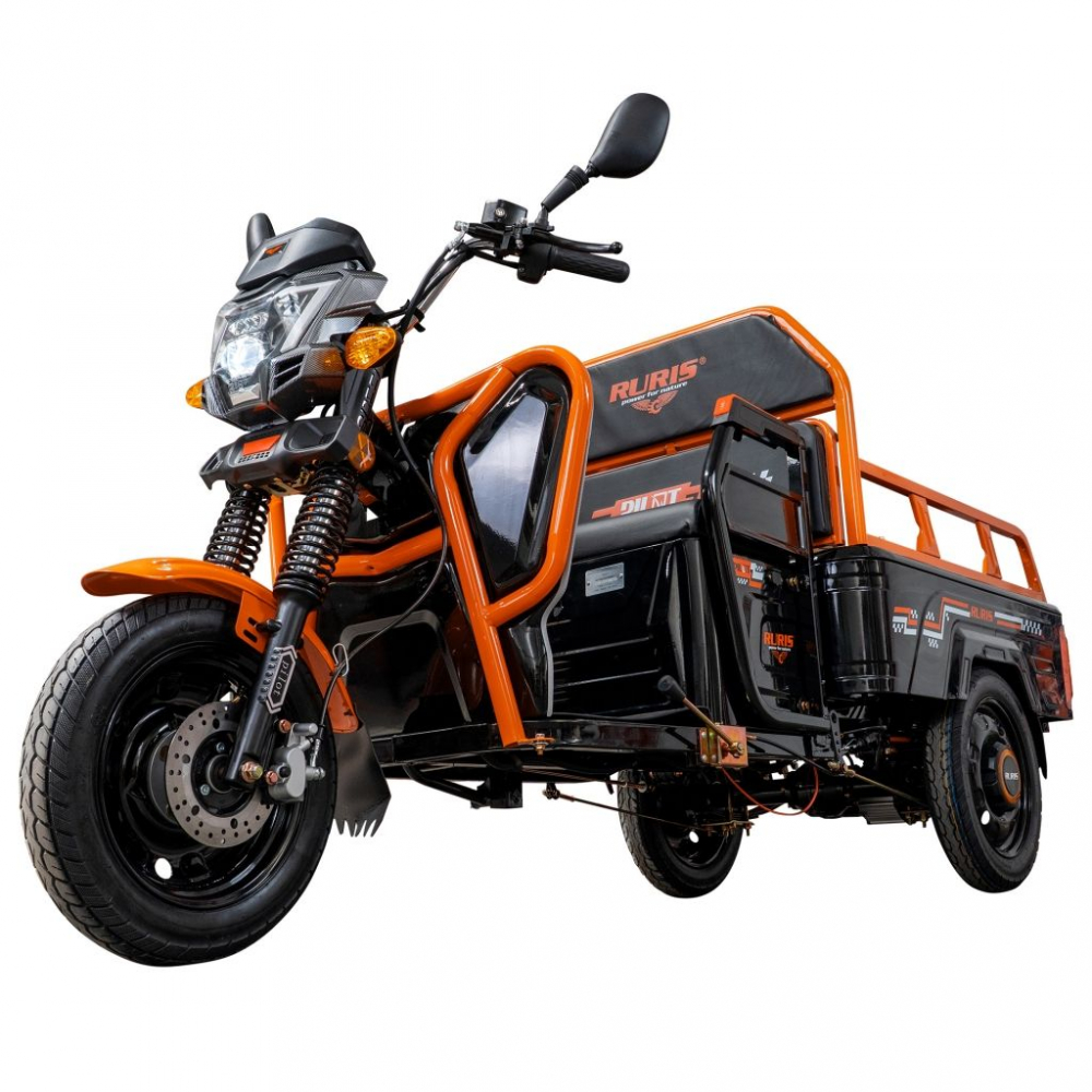 Triciclu electric cargo RURIS Pilot 3110N NEGRU fara permis, 2000W, viteza 25 km/h, autonomie 80 km [5]