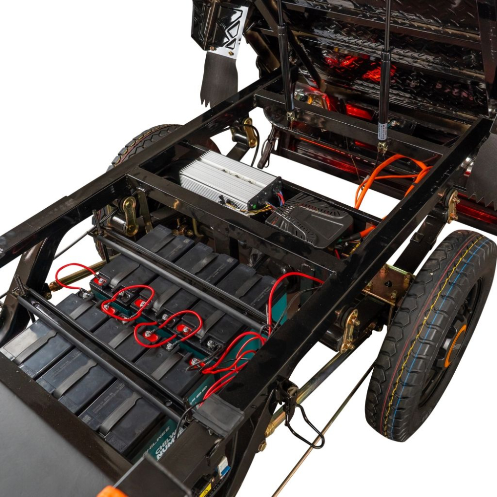 Triciclu electric cargo RURIS Pilot 3120N NEGRU fara permis, 2000W, viteza 25 km/h, autonomie 70 km [24]
