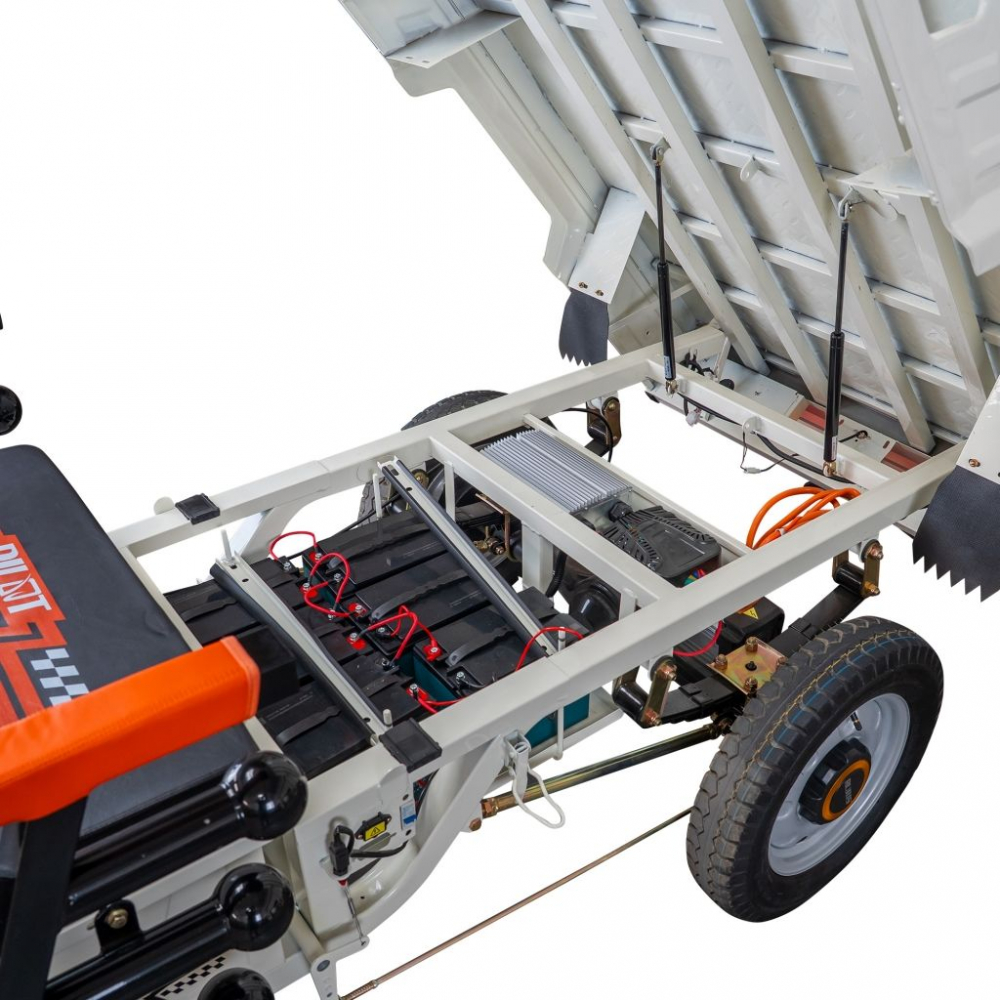 Triciclu electric cargo RURIS Pilot 3130A ALB fara permis, 3600W, viteza 25 km/h, autonomie 80 km [28]