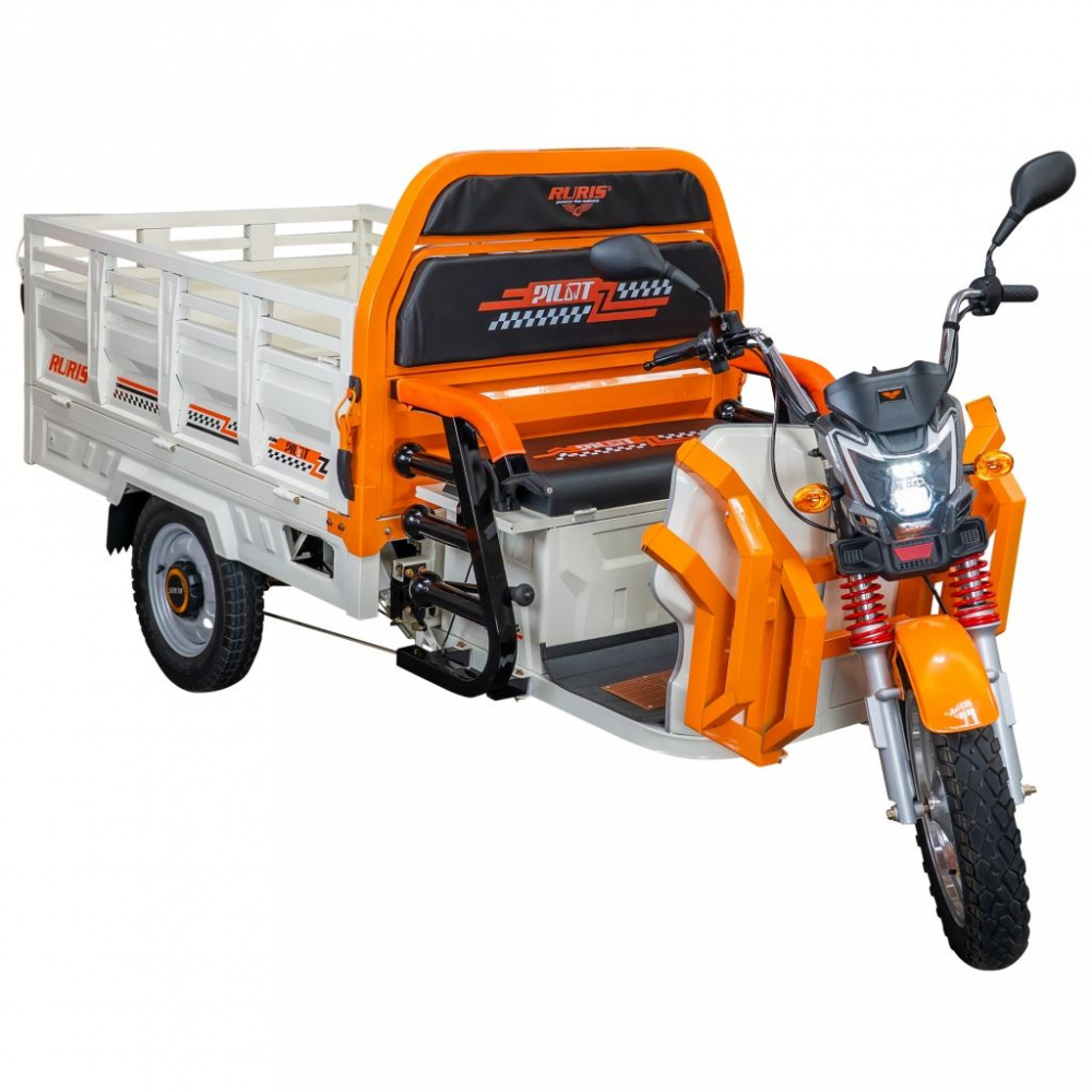 Triciclu electric cargo RURIS Pilot 3130A ALB fara permis, 3600W, viteza 25 km/h, autonomie 80 km [6]