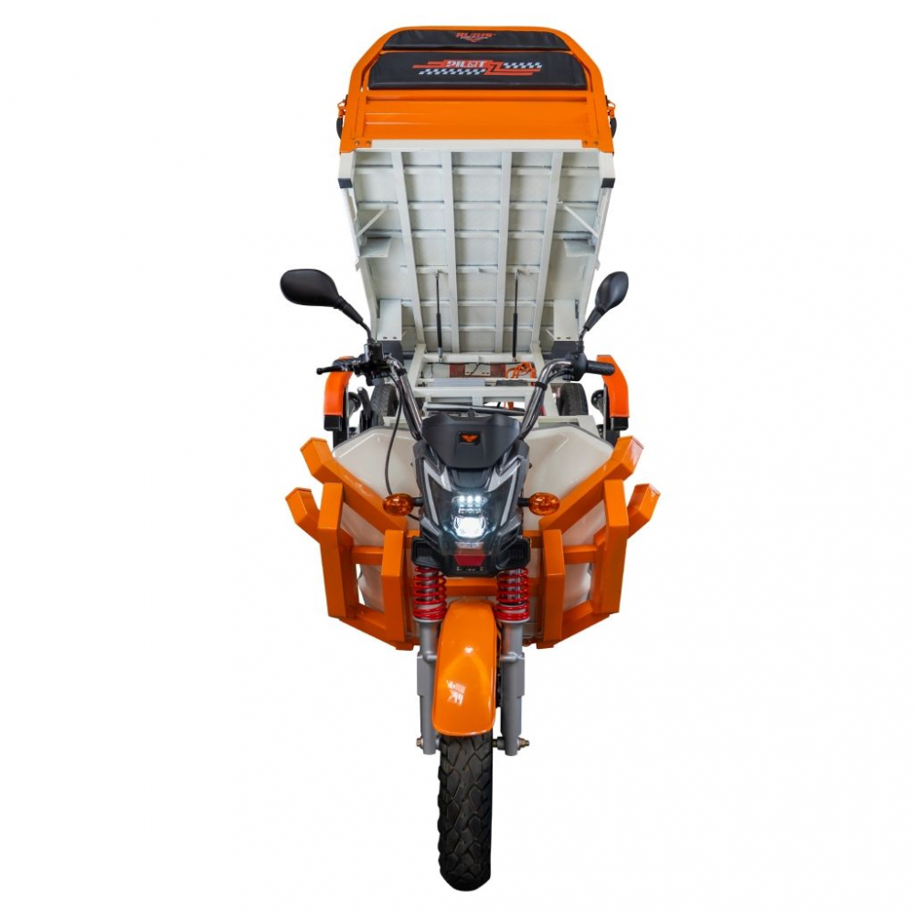 Triciclu electric cargo RURIS Pilot 3130A ALB fara permis, 3600W, viteza 25 km/h, autonomie 80 km [25]