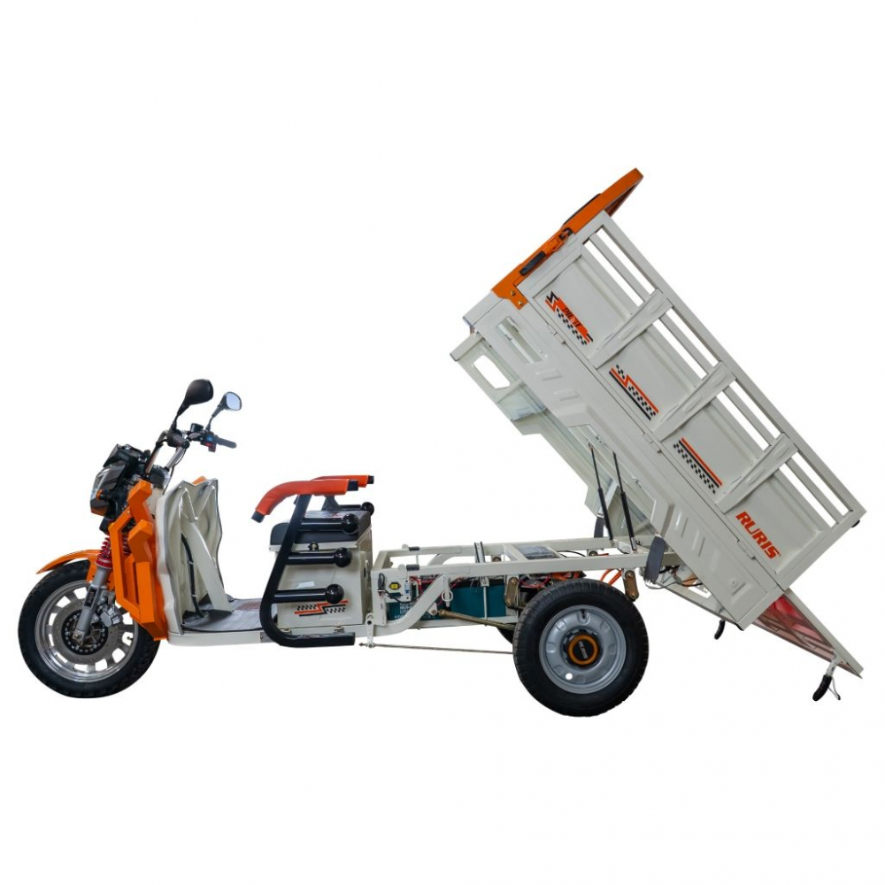 Triciclu electric cargo RURIS Pilot 3130A ALB fara permis, 3600W, viteza 25 km/h, autonomie 80 km [29]