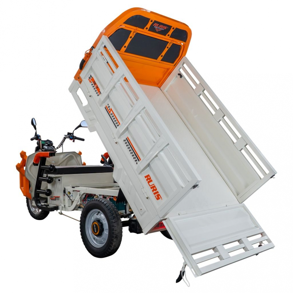 Triciclu electric cargo RURIS Pilot 3130A ALB fara permis, 3600W, viteza 25 km/h, autonomie 80 km [31]