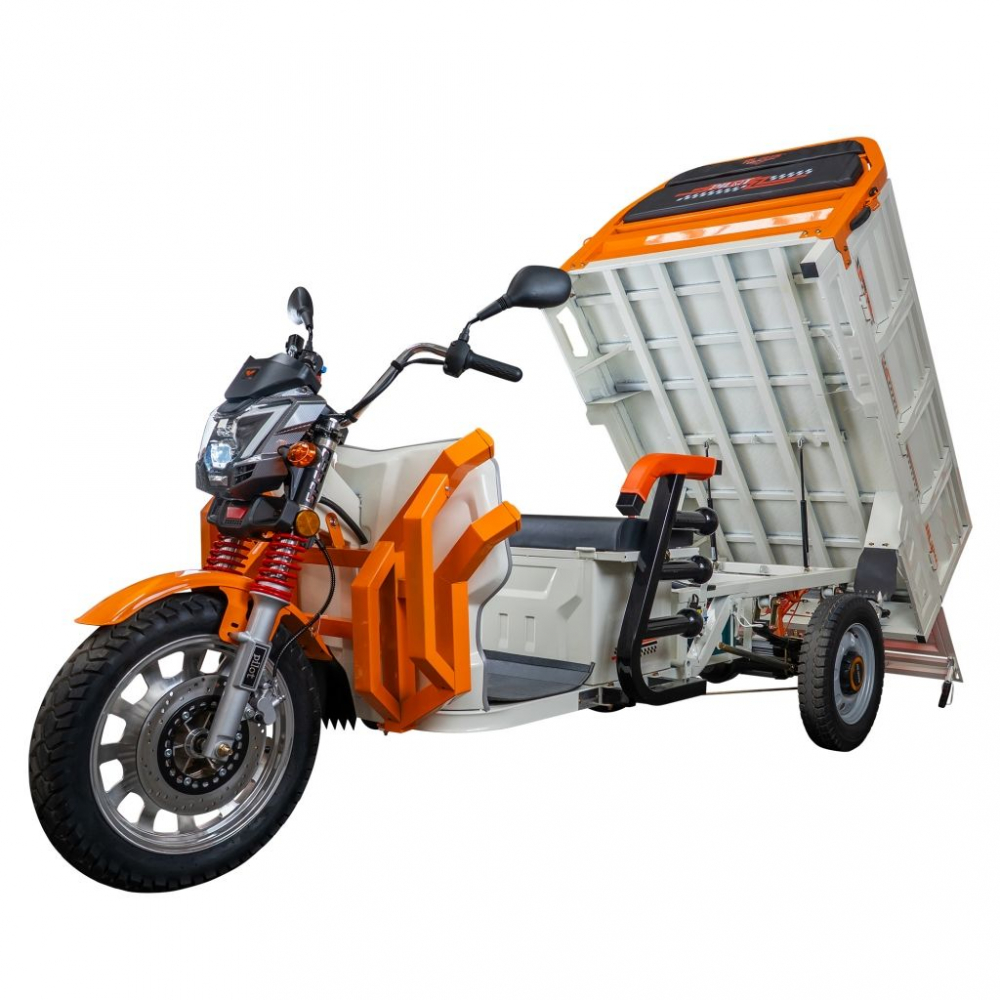 Triciclu electric cargo RURIS Pilot 3130A ALB fara permis, 3600W, viteza 25 km/h, autonomie 80 km [30]