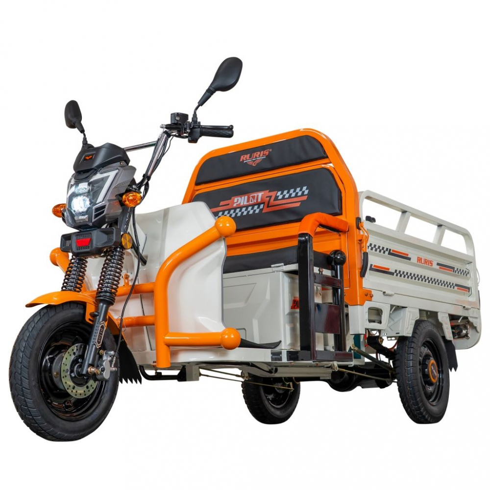 Triciclu electric cargo RURIS Pilot 3120A ALB fara permis, 2000W, viteza 25 km/h, autonomie 70 km [2]