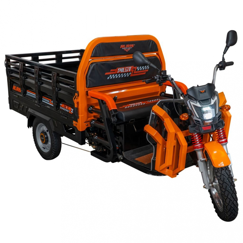 Triciclu electric cargo RURIS Pilot 3130N NEGRU fara permis, 3600W, viteza 25 km/h, autonomie 80 km [6]