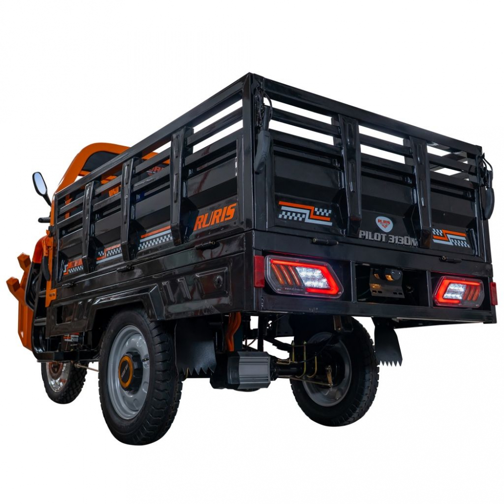 Triciclu electric cargo RURIS Pilot 3130N NEGRU fara permis, 3600W, viteza 25 km/h, autonomie 80 km [21]