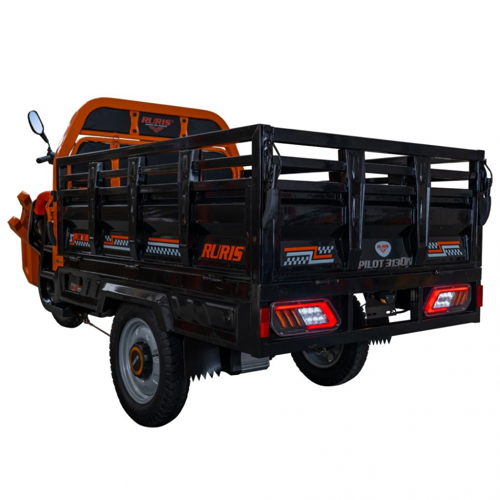Triciclu electric cargo RURIS Pilot 3130N NEGRU fara permis, 3600W, viteza 25 km/h, autonomie 80 km [22]