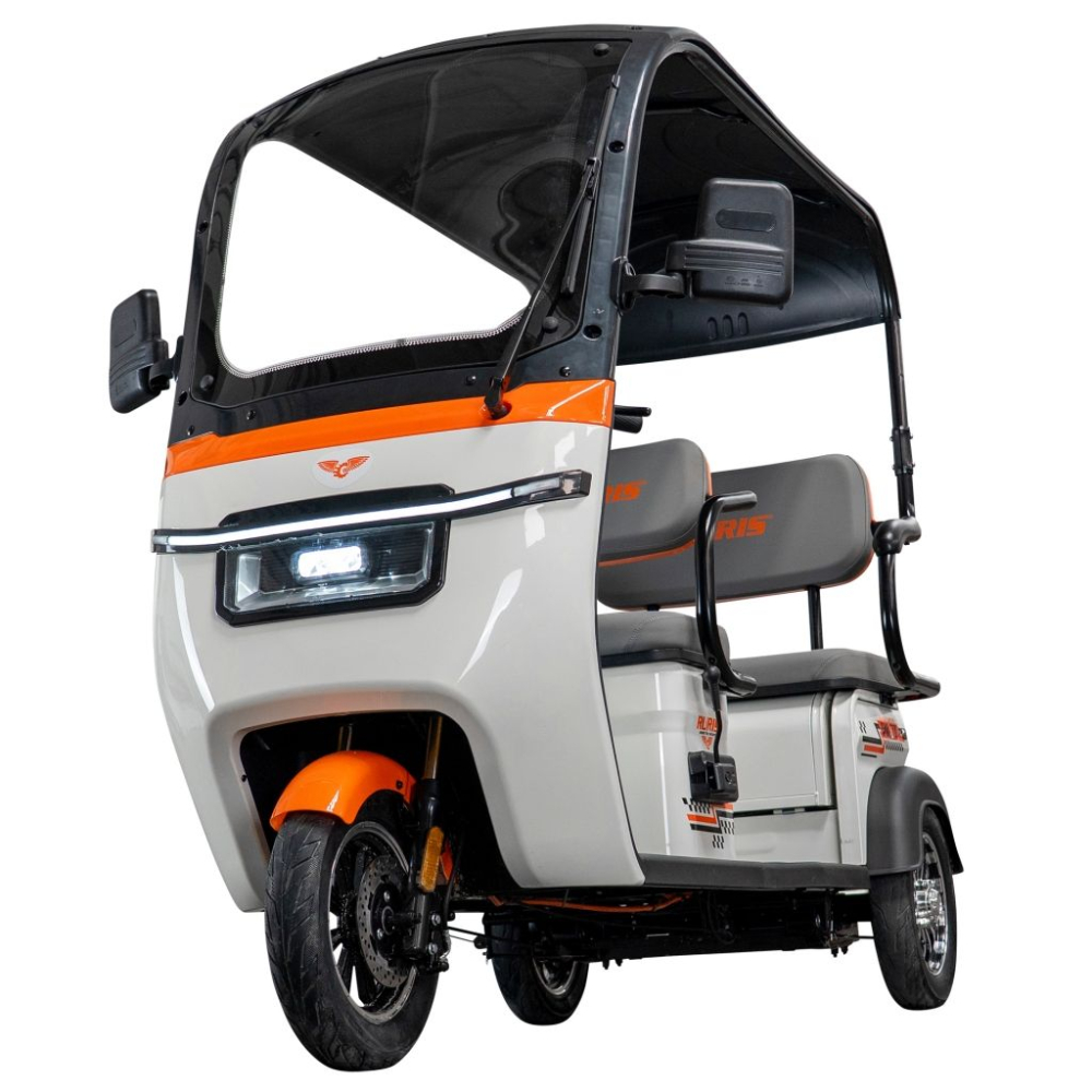 Triciclu electric cu cabina RURIS Pilot 3070A ALB fara permis, 2900W, viteza 25 km/h, autonomie 60 km [8]