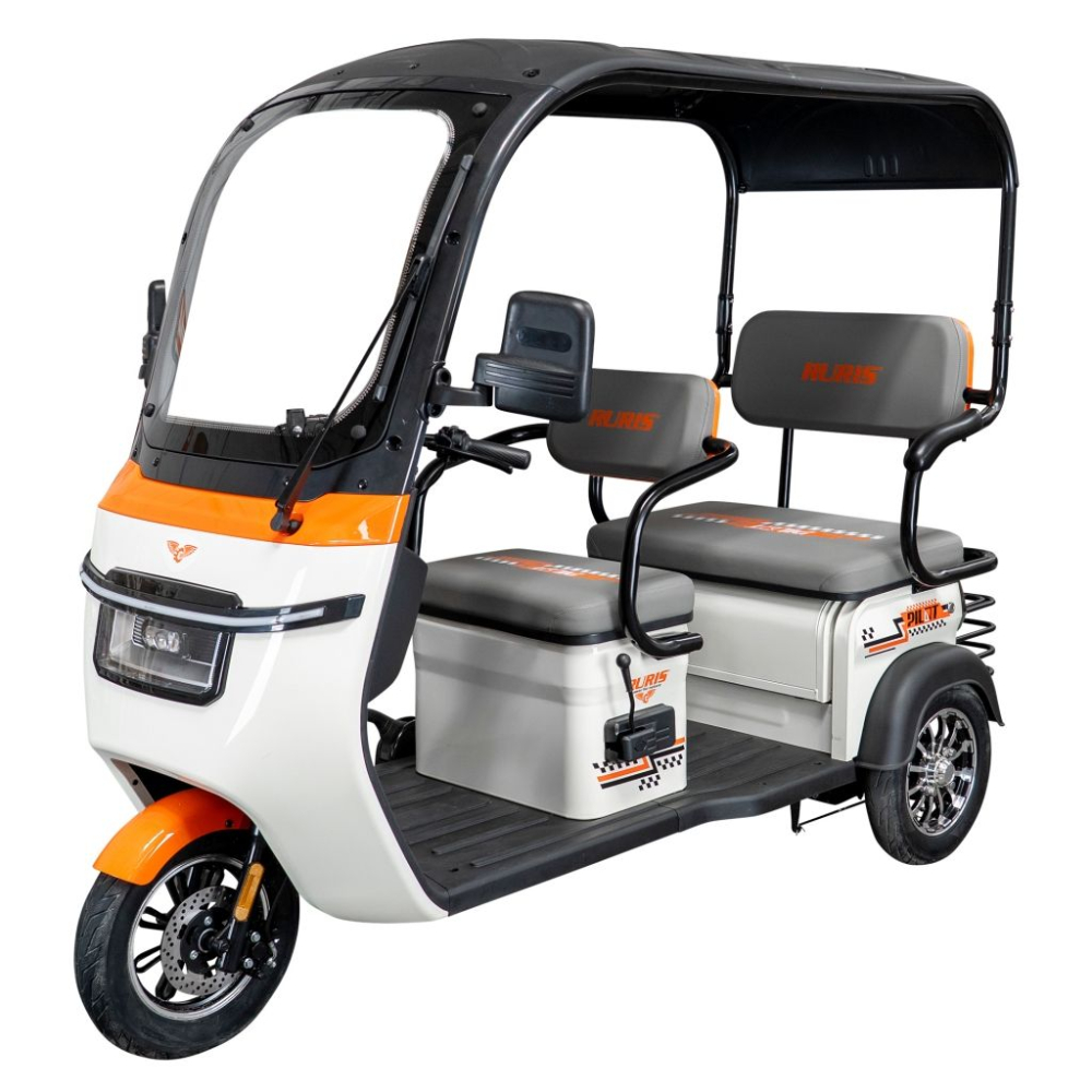 Triciclu electric cu cabina RURIS Pilot 3070A ALB fara permis, 2900W, viteza 25 km/h, autonomie 60 km [1]