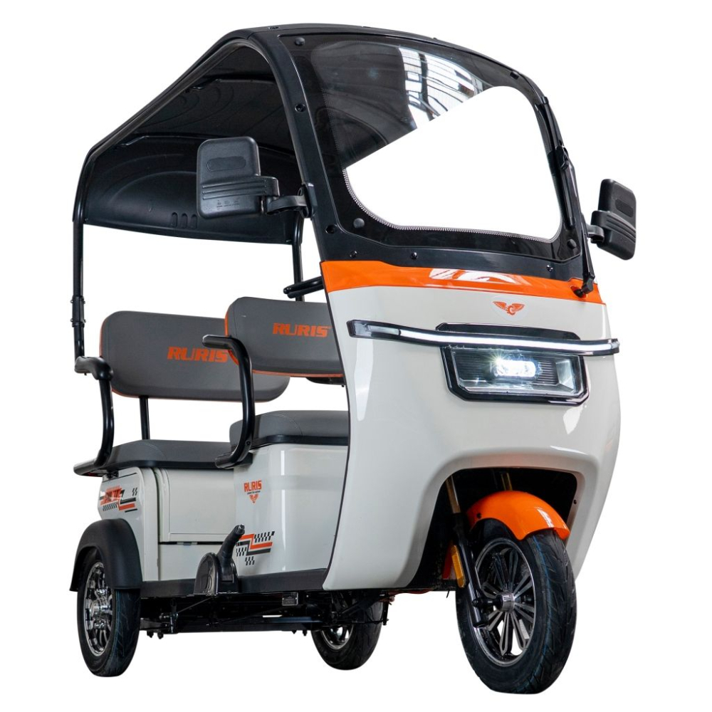 Triciclu electric cu cabina RURIS Pilot 3070A ALB fara permis, 2900W, viteza 25 km/h, autonomie 60 km [7]