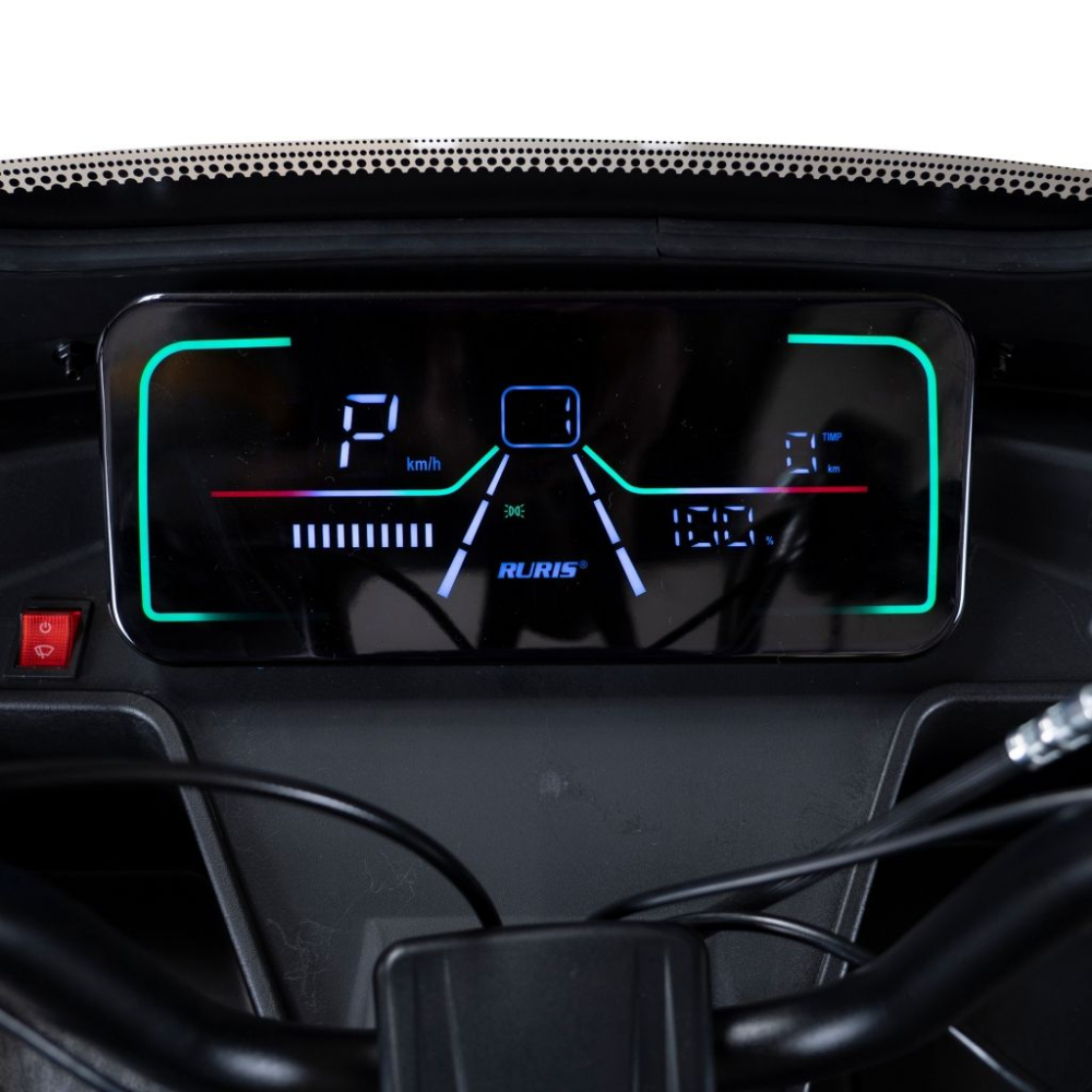 Triciclu electric cu cabina RURIS Pilot 3070A ALB fara permis, 2900W, viteza 25 km/h, autonomie 60 km [12]