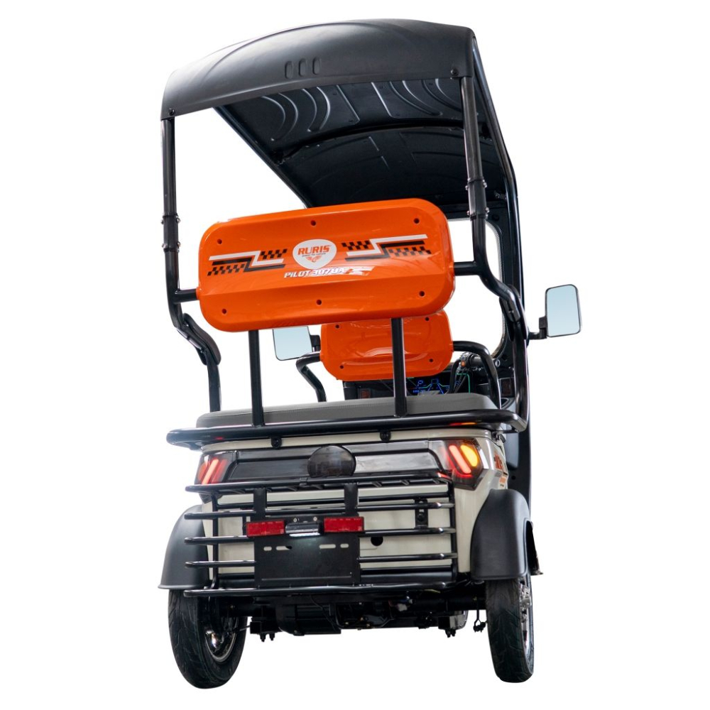 Triciclu electric cu cabina RURIS Pilot 3070A ALB fara permis, 2900W, viteza 25 km/h, autonomie 60 km [23]