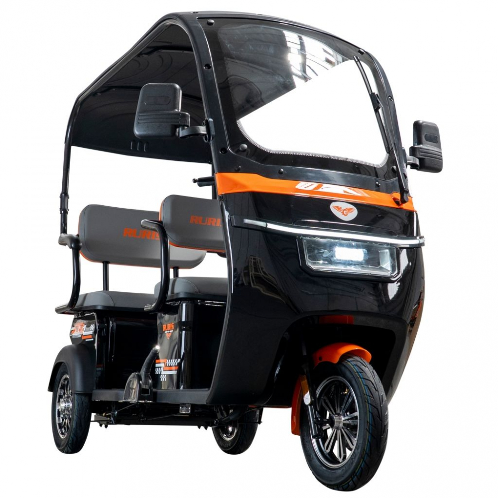 Triciclu electric cu cabina RURIS Pilot 3070N NEGRU fara permis, 2900W, viteza 25 km/h, autonomie 60 km [8]