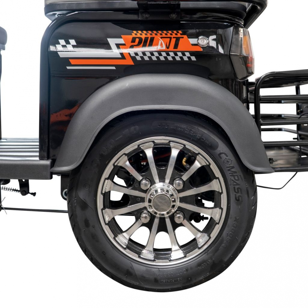 Triciclu electric cu cabina RURIS Pilot 3070N NEGRU fara permis, 2900W, viteza 25 km/h, autonomie 60 km [21]