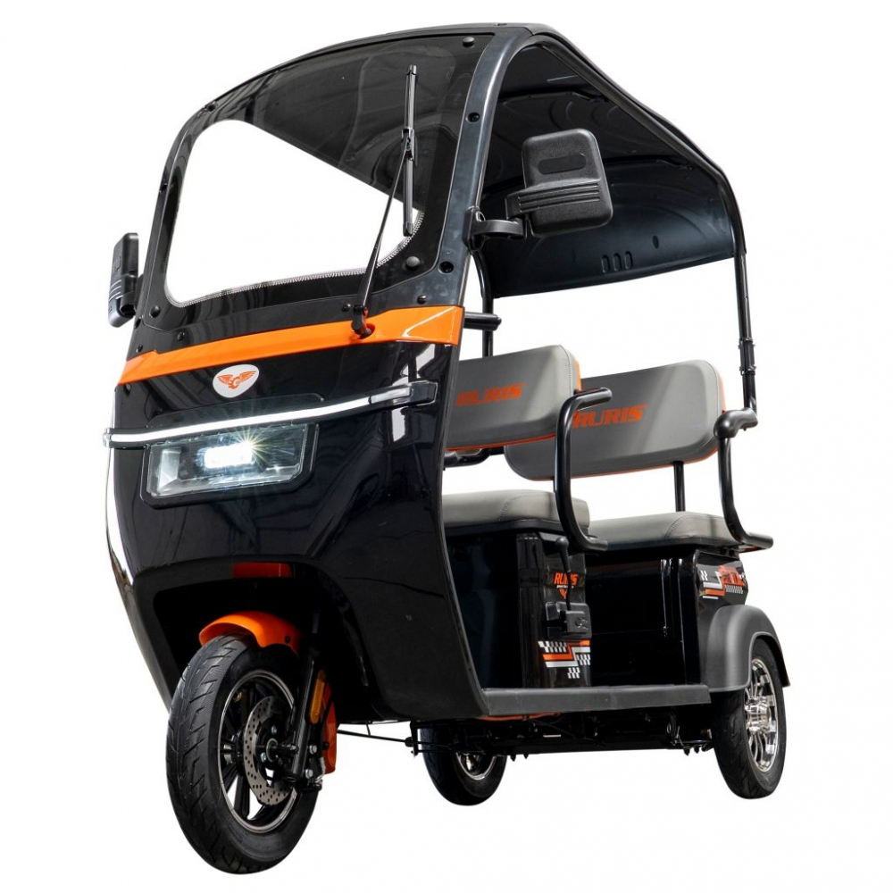 Triciclu electric cu cabina RURIS Pilot 3070N NEGRU fara permis, 2900W, viteza 25 km/h, autonomie 60 km [7]