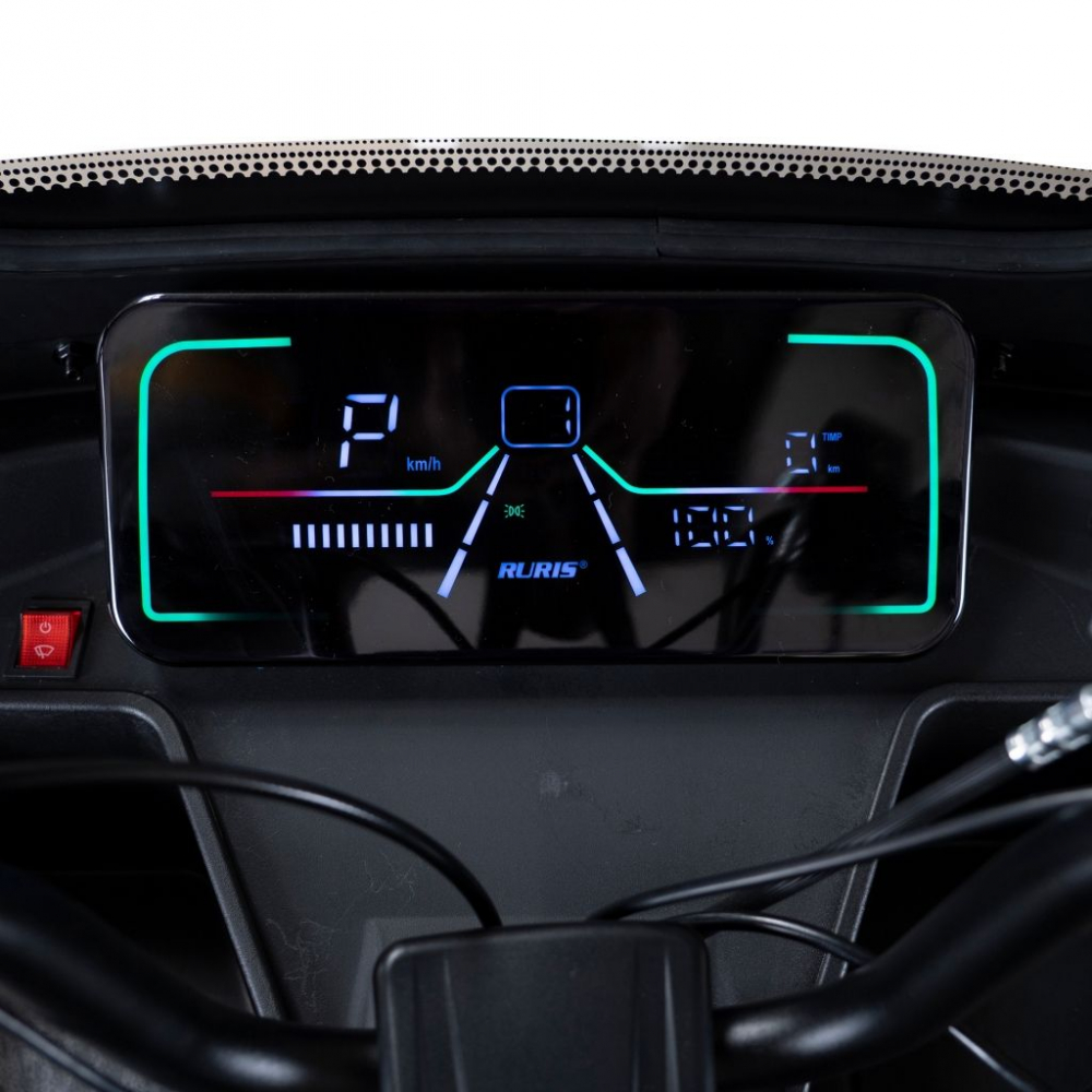 Triciclu electric cu cabina RURIS Pilot 3070N NEGRU fara permis, 2900W, viteza 25 km/h, autonomie 60 km [12]