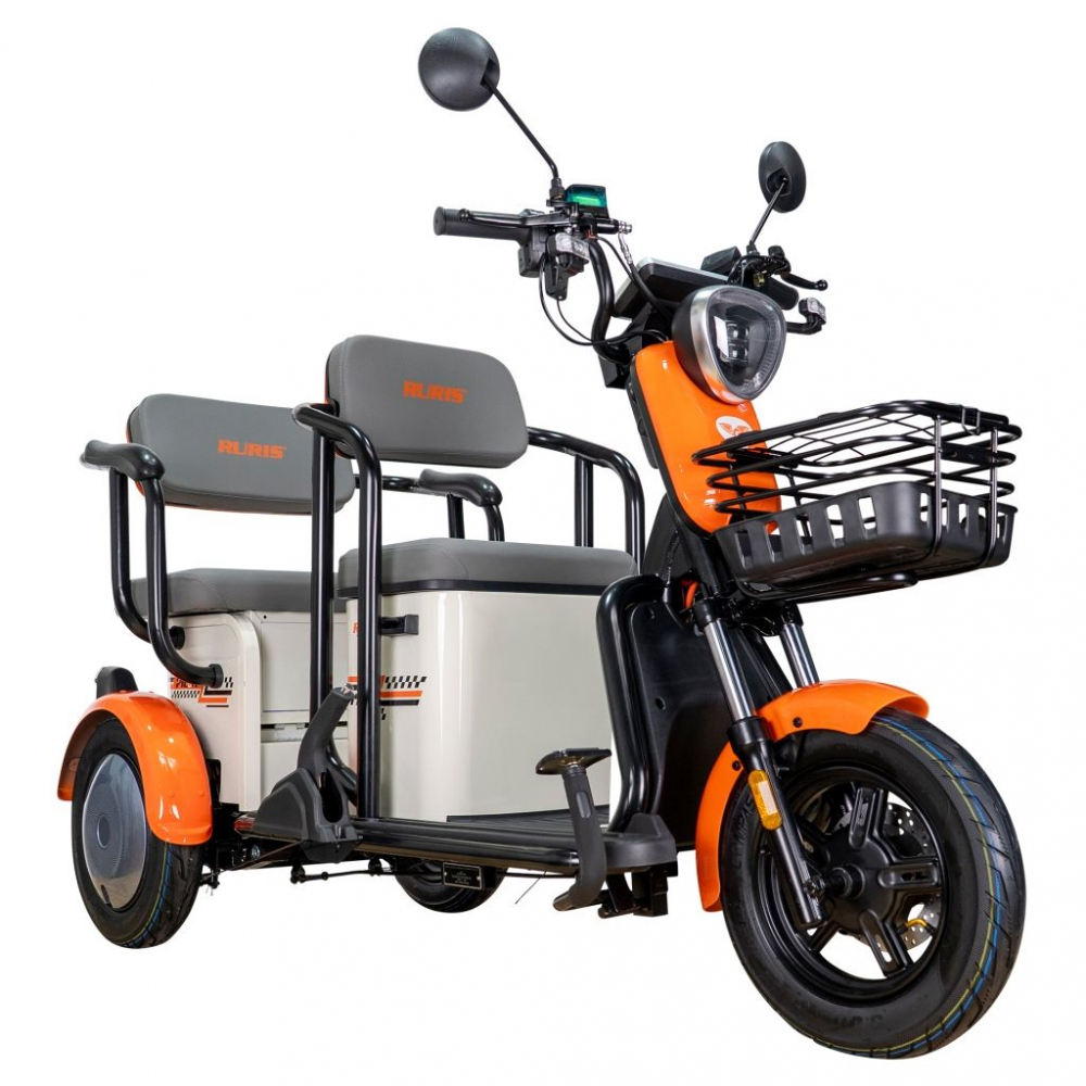 Triciclu electric RURIS Pilot 3020A ALB fara permis, 2000W, viteza 25 km/h, autonomie 50 km [2]