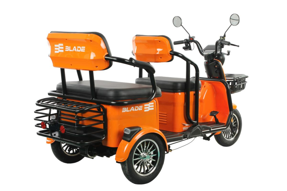 Triciclu electric persoane BLADE TRIP X2 Portocaliu-Negru 2000W, 2 locuri - CIV inclus [7]