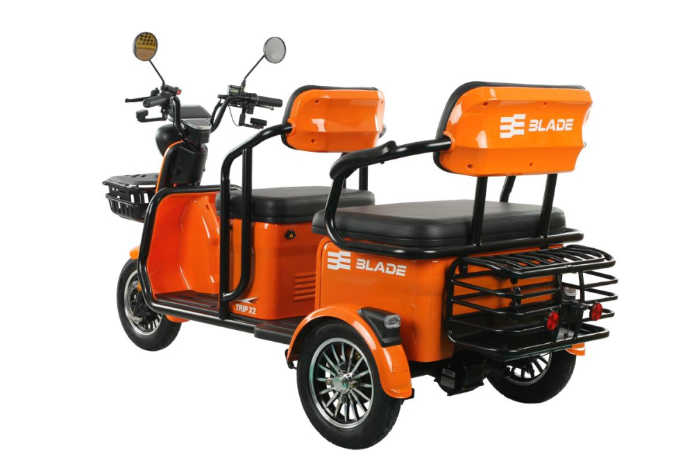 Triciclu electric persoane BLADE TRIP X2 Portocaliu-Negru 2000W, 2 locuri - CIV inclus [6]