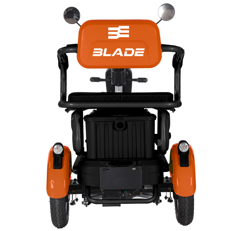 Triciclu electric persoane BLADE VIVA 14, 1200W, Portocaliu/Negru, autonomie pana la 50 km, CIV inclus [3]