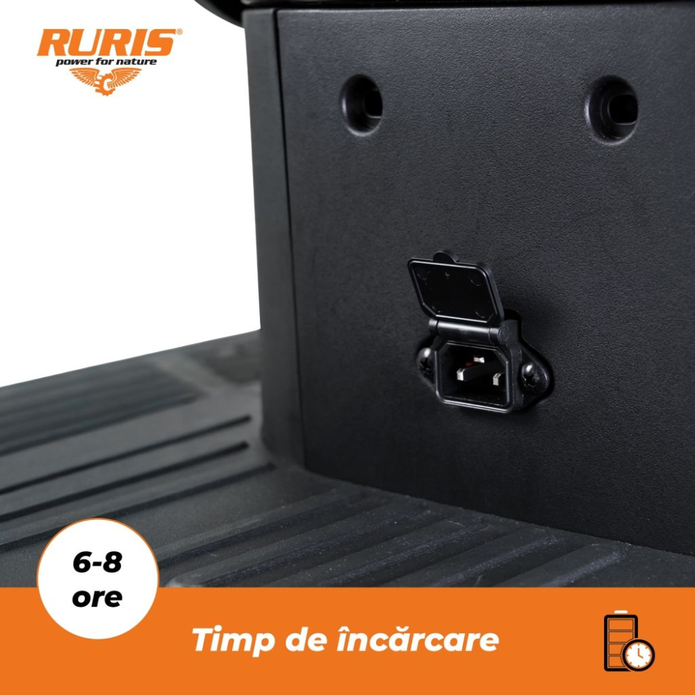 Triciclu electric RURIS Pilot 3010G Gri, 1600W, 2 locuri, autonomie pana la 50 km [3]