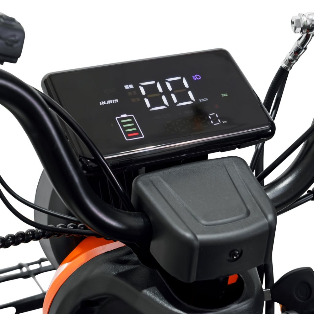 Triciclu electric RURIS Pilot 3010G Gri, 1600W, 2 locuri, autonomie pana la 50 km [8]