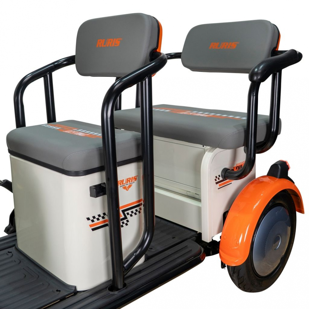 Triciclu electric RURIS Pilot 3020A ALB fara permis, 2000W, viteza 25 km/h, autonomie 50 km [10]