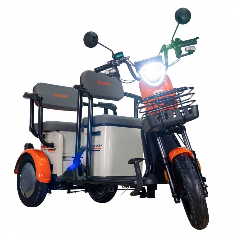 Triciclu electric RURIS Pilot 3020A ALB fara permis, 2000W, viteza 25 km/h, autonomie 50 km [5]