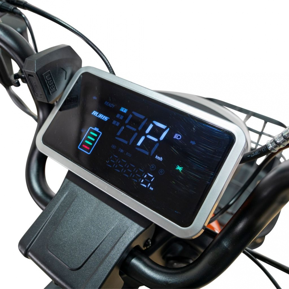 Triciclu electric RURIS Pilot 3020A ALB fara permis, 2000W, viteza 25 km/h, autonomie 50 km [12]