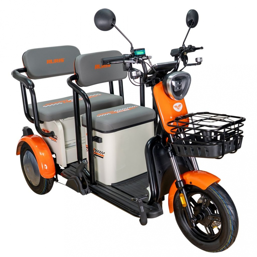 Triciclu electric RURIS Pilot 3020A ALB fara permis, 2000W, viteza 25 km/h, autonomie 50 km [8]