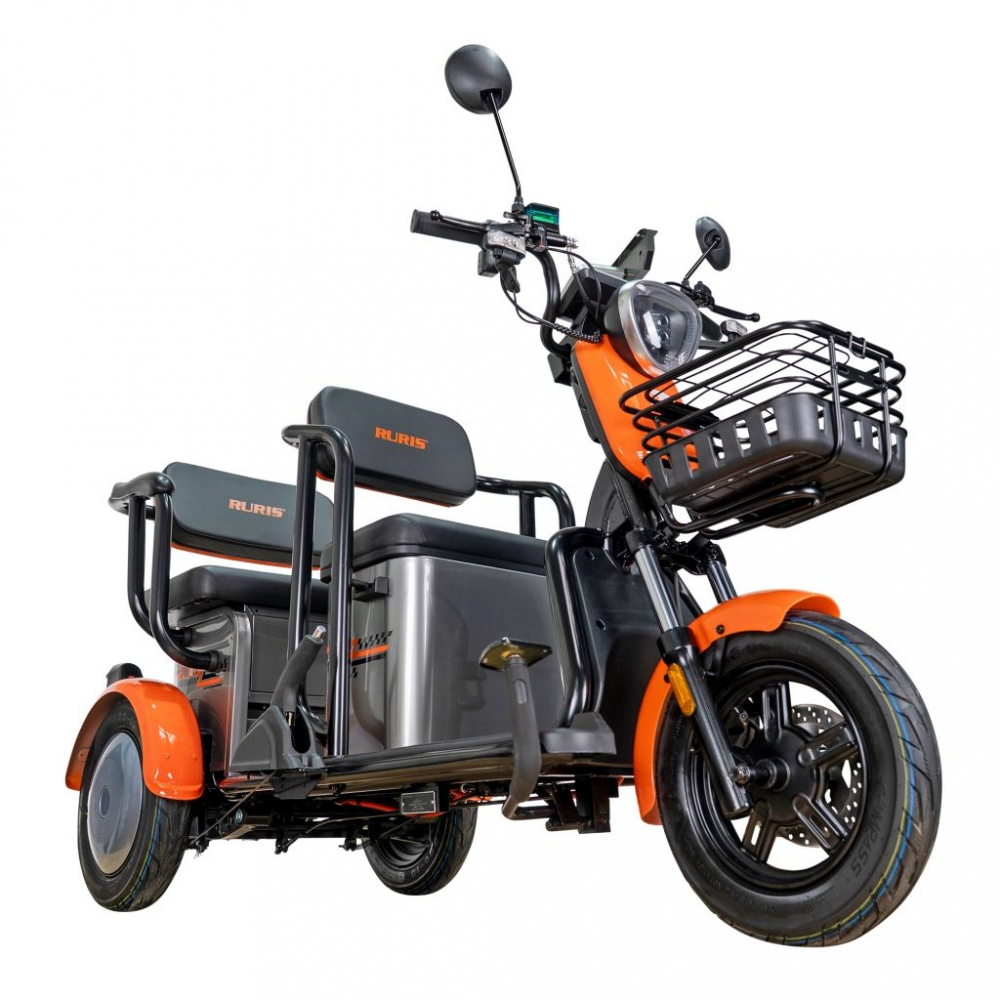 Triciclu electric RURIS Pilot 3020G GRI fara permis, 2000W, viteza 25 km/h, autonomie 50 km [3]