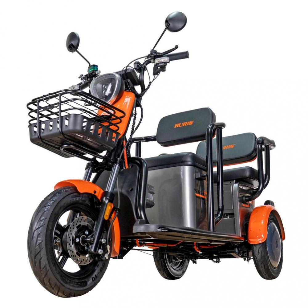 Triciclu electric RURIS Pilot 3020G GRI fara permis, 2000W, viteza 25 km/h, autonomie 50 km [2]