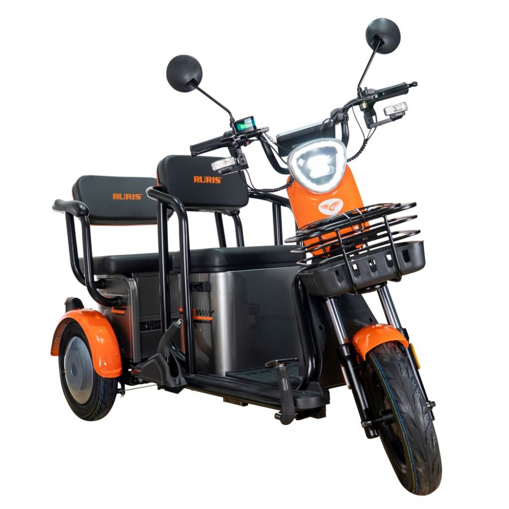 Triciclu electric RURIS Pilot 3020G GRI fara permis, 2000W, viteza 25 km/h, autonomie 50 km [4]
