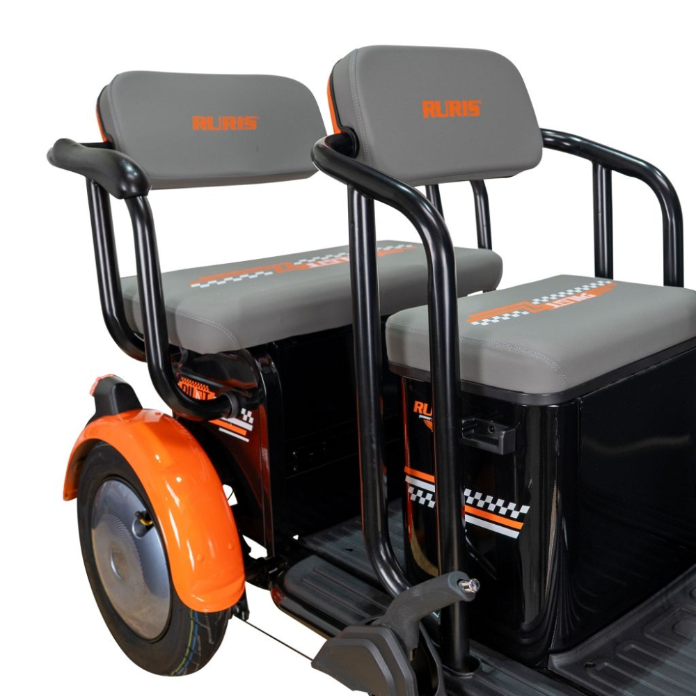 Triciclu electric RURIS Pilot 3020N NEGRU fara permis, 2000W, viteza 25 km/h, autonomie 50 km [5]
