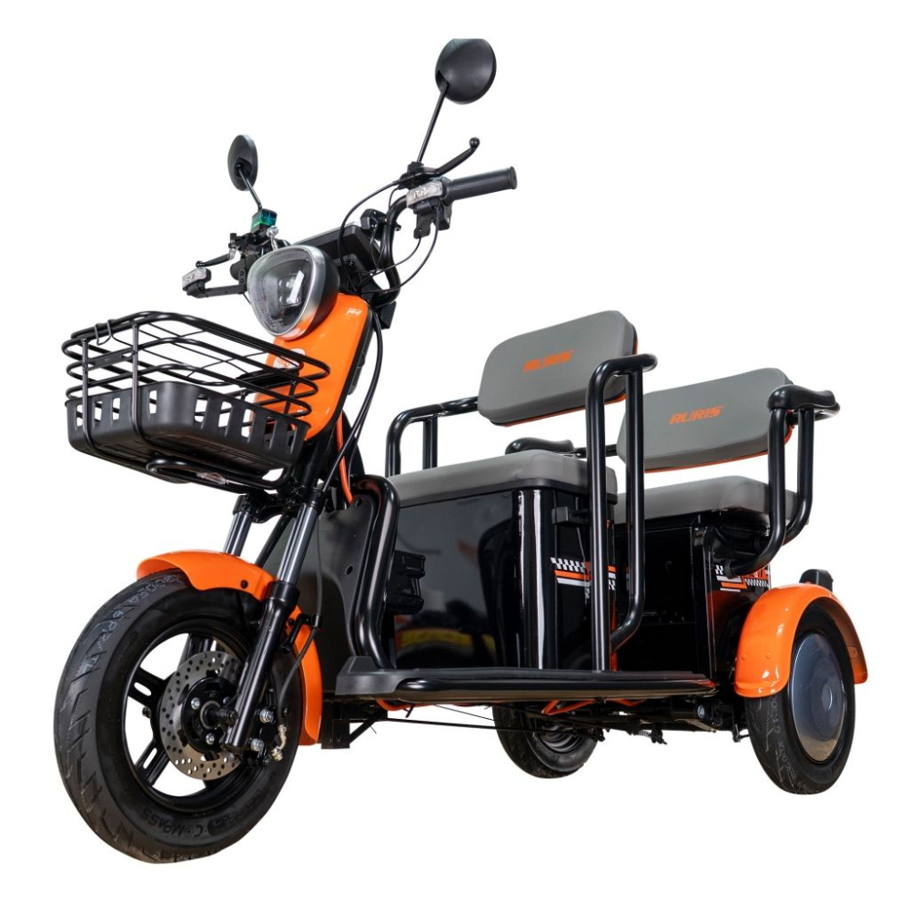 Triciclu electric RURIS Pilot 3020N NEGRU fara permis, 2000W, viteza 25 km/h, autonomie 50 km [2]
