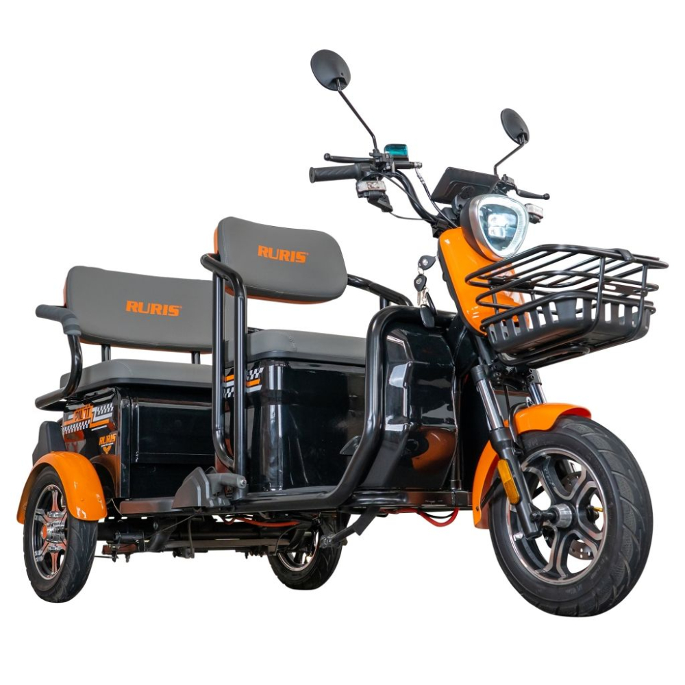 Triciclu electric RURIS Pilot 3040N, 25 km/h, 2 locuri, 2000W, autonomie pana la 50 km, CIV inclus [8]