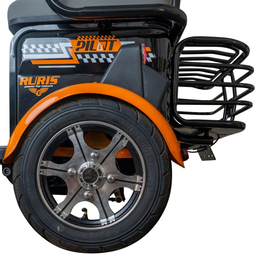 Triciclu electric RURIS Pilot 3040N, 25 km/h, 2 locuri, 2000W, autonomie pana la 50 km, CIV inclus [15]
