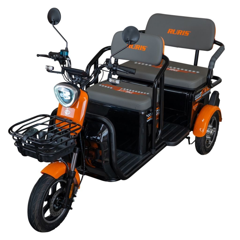Triciclu electric RURIS Pilot 3040N, 25 km/h, 2 locuri, 2000W, autonomie pana la 50 km, CIV inclus [4]