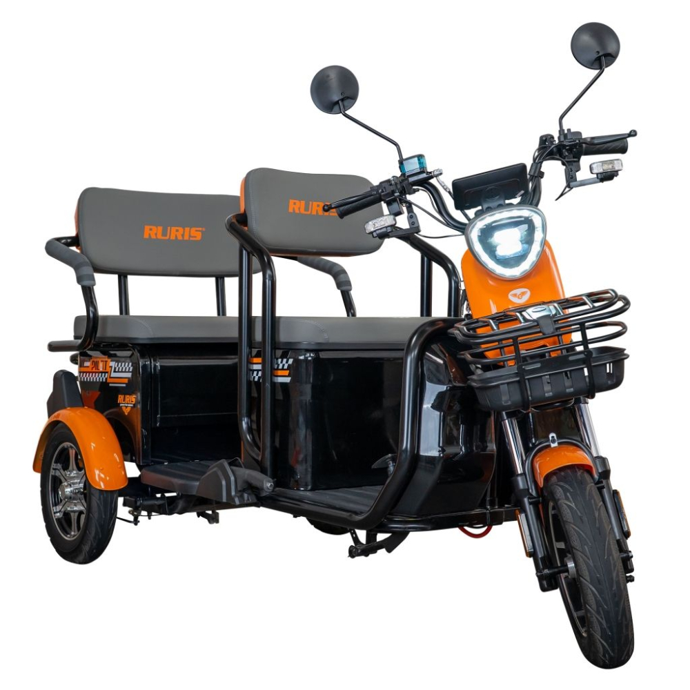 Triciclu electric RURIS Pilot 3040N, 25 km/h, 2 locuri, 2000W, autonomie pana la 50 km, CIV inclus [9]