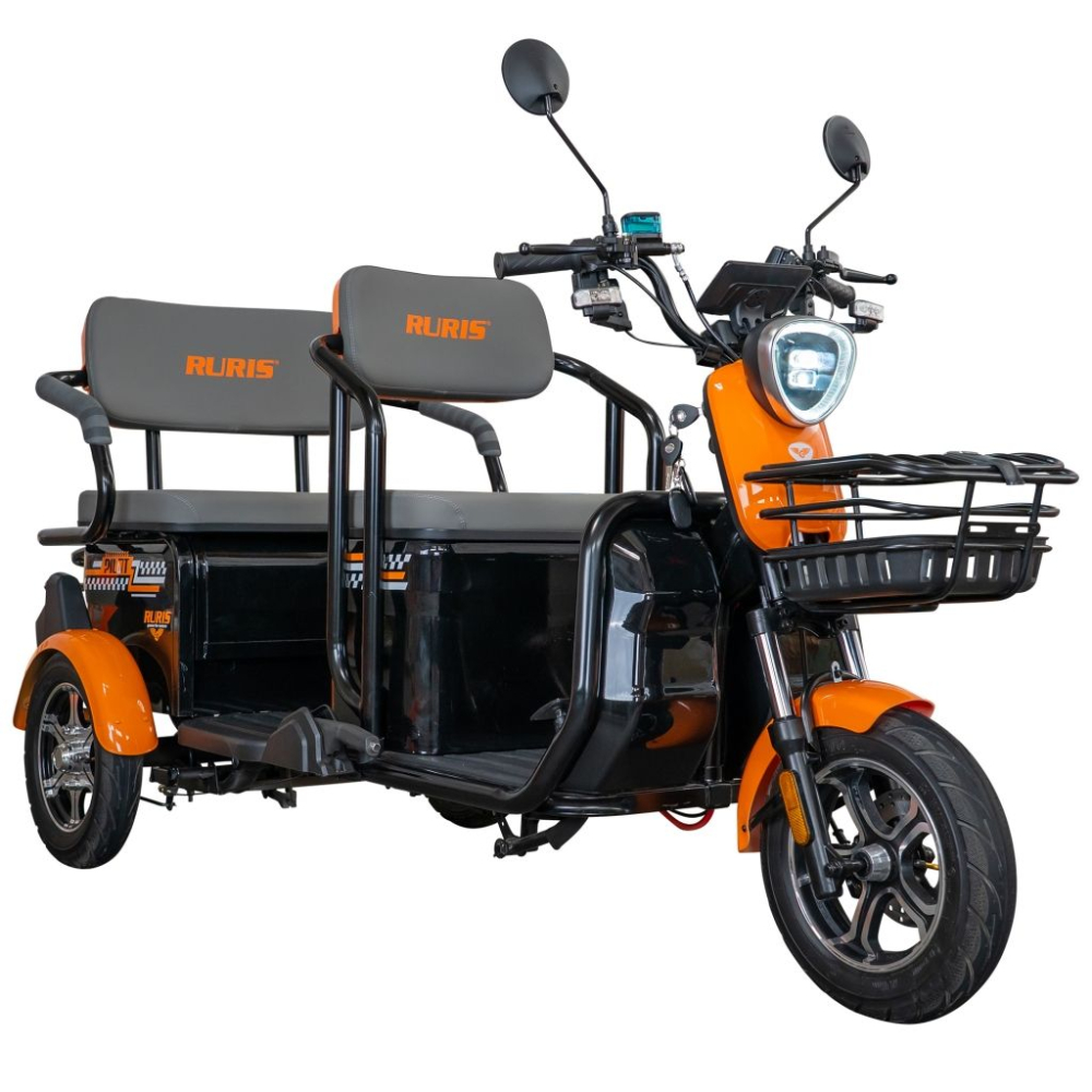 Triciclu electric RURIS Pilot 3040N, 25 km/h, 2 locuri, 2000W, autonomie pana la 50 km, CIV inclus [7]